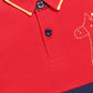 Boy's Printed T shirt with Short-Red