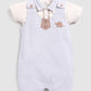 Cute Formal Baby Boy Dungaree-Beige