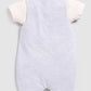 Cute Formal Baby Boy Dungaree-Beige