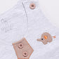 Cute Formal Baby Boy Dungaree-Beige