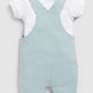 Baby Boy Cute Dino Dungaree-Green