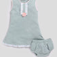 Sleeveless Baby Girl Frock-Green