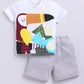 T-shirt and Shorts Set for Baby Boys 100% pure cotton-GREY