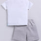 T-shirt and Shorts Set for Baby Boys 100% pure cotton-GREY