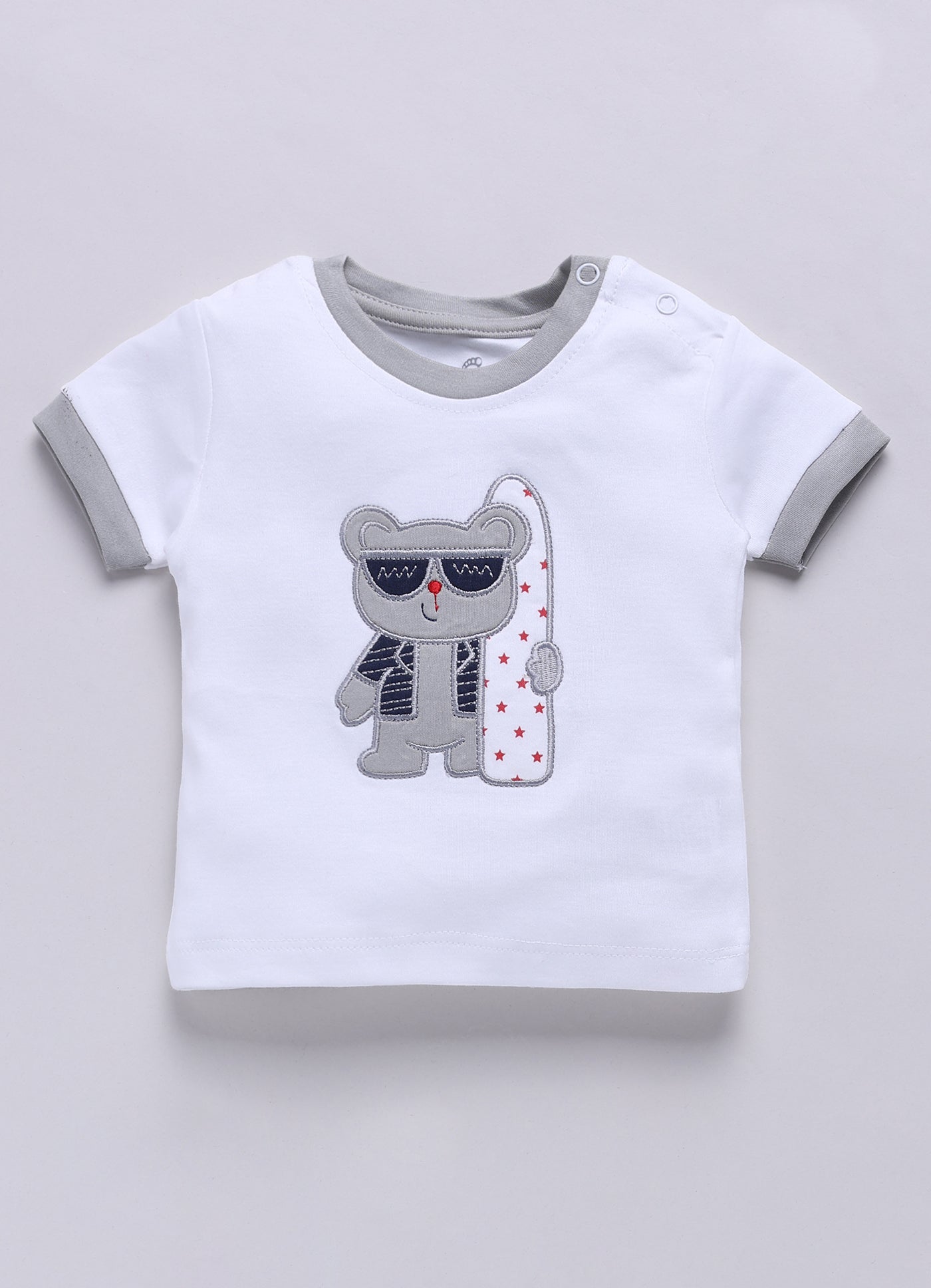 T-shirt and Shorts Set for Baby Boys 100% pure cotton-BEIGE