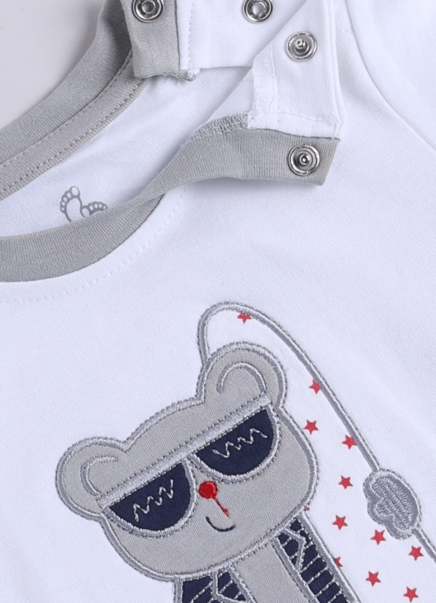 T-shirt and Shorts Set for Baby Boys 100% pure cotton-BEIGE