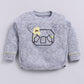 Unisex Baby Cotton Solid Top And Pajama Set GREY MEL