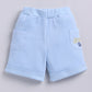 T-shirt and Shorts Set for Baby Boys 100% pure cotton-SKY