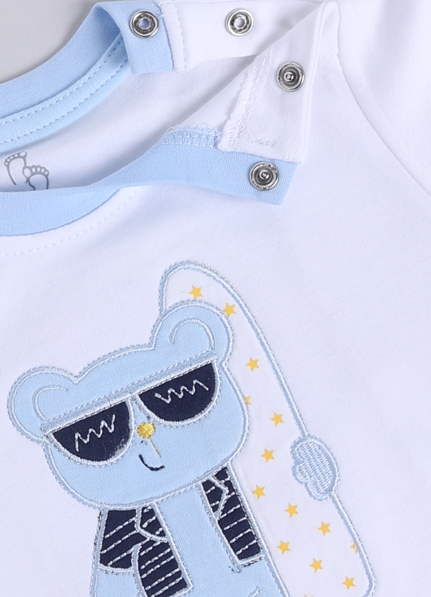 T-shirt and Shorts Set for Baby Boys 100% pure cotton-SKY