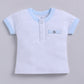 Half T-shirt and Shorts Set for Baby Boys 100% pure cotton-SKY