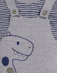  cute dragon Cotton Dungaree for Baby Boys
