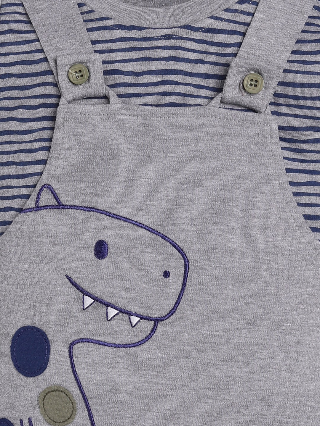  cute dragon Cotton Dungaree for Baby Boys
