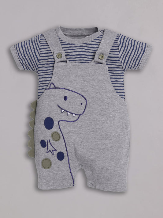 cute dragon Cotton Dungaree for Baby Boys