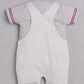 100% Pure Cotton Dungaree for Baby Boys-BEIGE