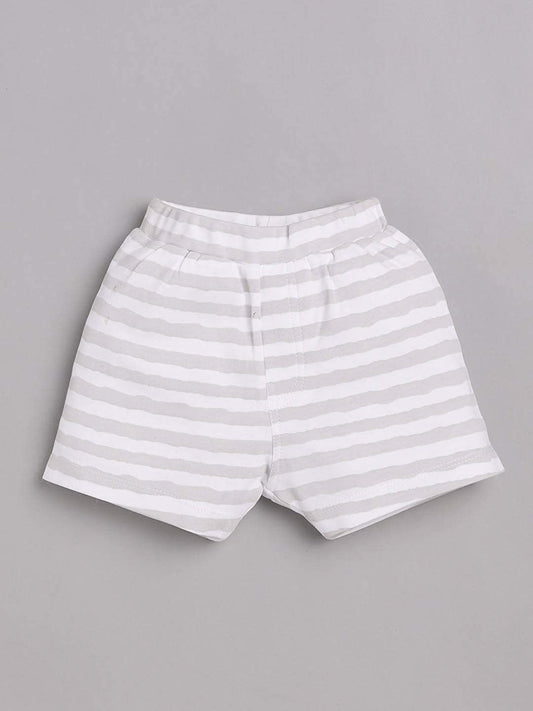 T-shirt and Shorts Set for Baby Boys 100% pure cotton-BEIGE