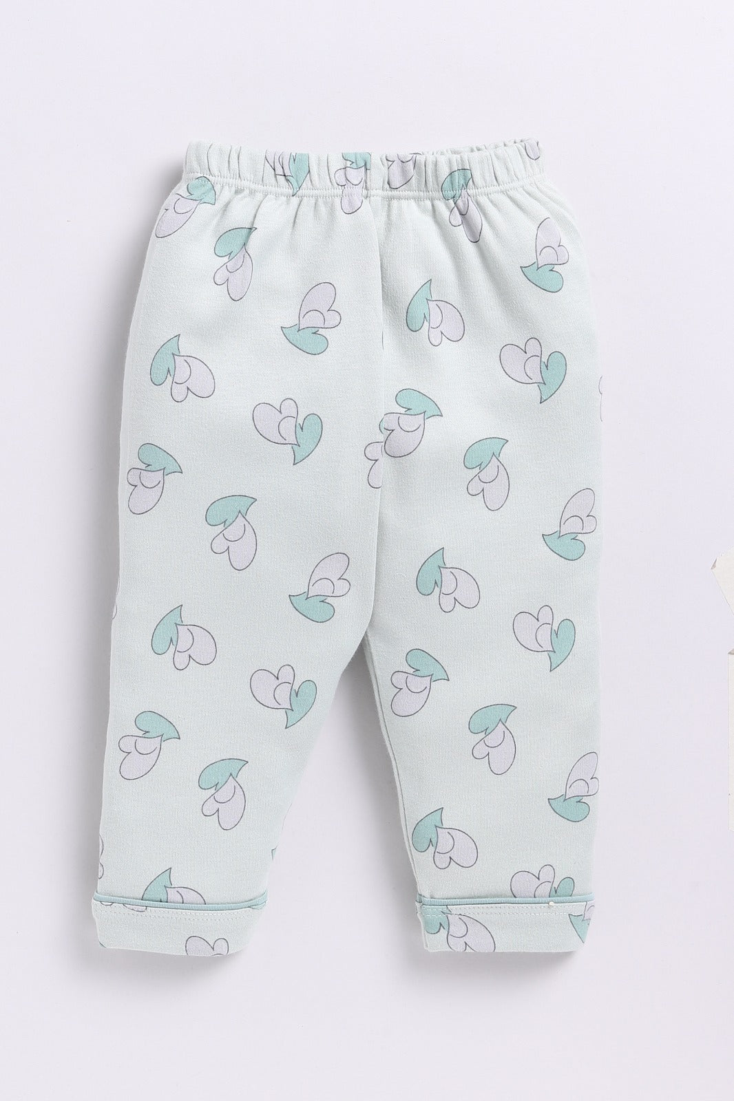 Cute Baby Girl Full Sleeve Night Suit-GREEN