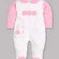 BABY GO 100% Pure Cotton Full Sleeves Rompers/Bodysuit/Sleepsuit for Baby Girls-PINK