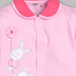 BABY GO 100% Pure Cotton Full Sleeves Rompers/Bodysuit/Sleepsuit for Baby Girl-PINK