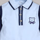 100% Pure Cotton Full Sleeves Rompers/Bodysuit/Sleepsuit for Baby Boys-SKY