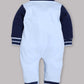 100% Pure Cotton Full Sleeves Rompers/Bodysuit/Sleepsuit for Baby Boys-SKY