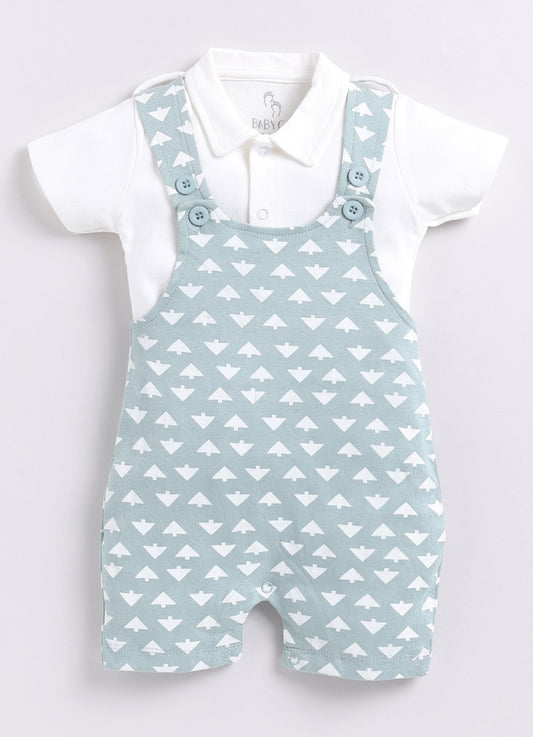 Smart Baby Boy Dungaree-Pista
