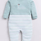 Hello Baby Boy Full Sleeve Romper-Green