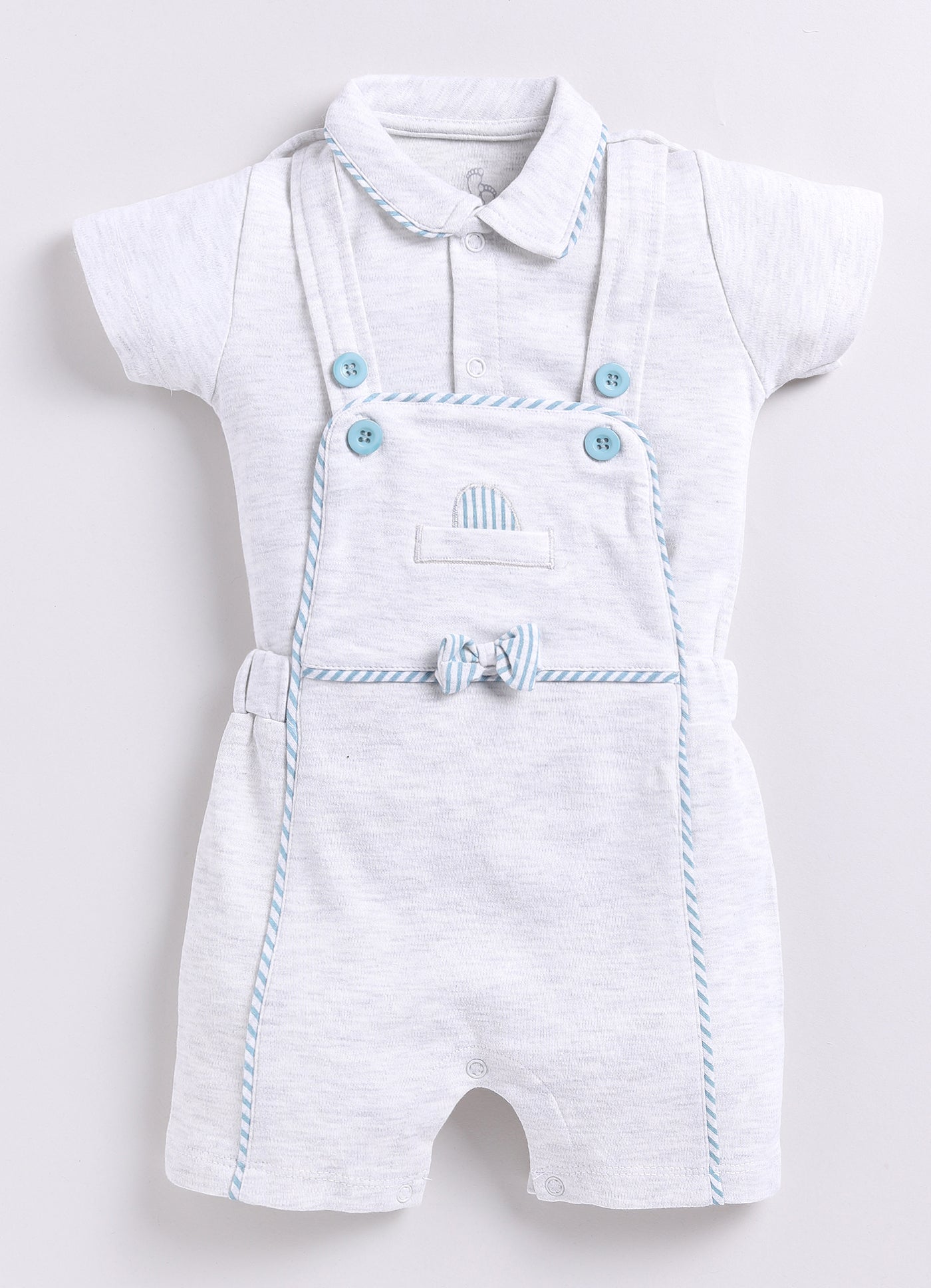 Baby Boy Comfy Dungaree-Mellange