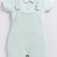 Solid Light Green Baby Girl Dungaree