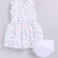 Baby Girl Comfy summer baby frock-White