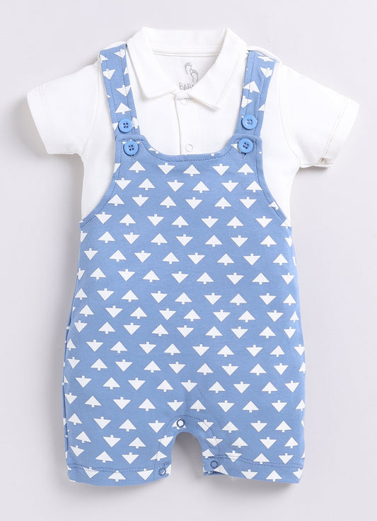 Smart Baby Boy Dungaree-Blue
