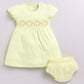 Baby Girl Comfy summer baby frock-Lemon