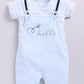 Comfy Summer Baby Boy Dungaree-Sky