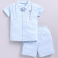 Casual Baby Boy Half T Shirt & Shorts Set-Sky Blue