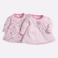 Mid/knee length baby girl frock for casual wear-PINK