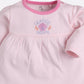 Mid/knee length baby girl frock for casual wear-PINK