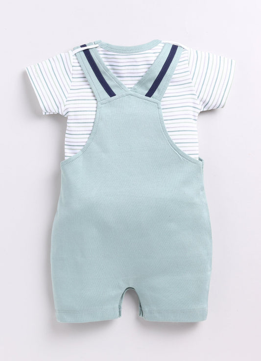 Comfy Summer Baby Boy Dungaree-Pista