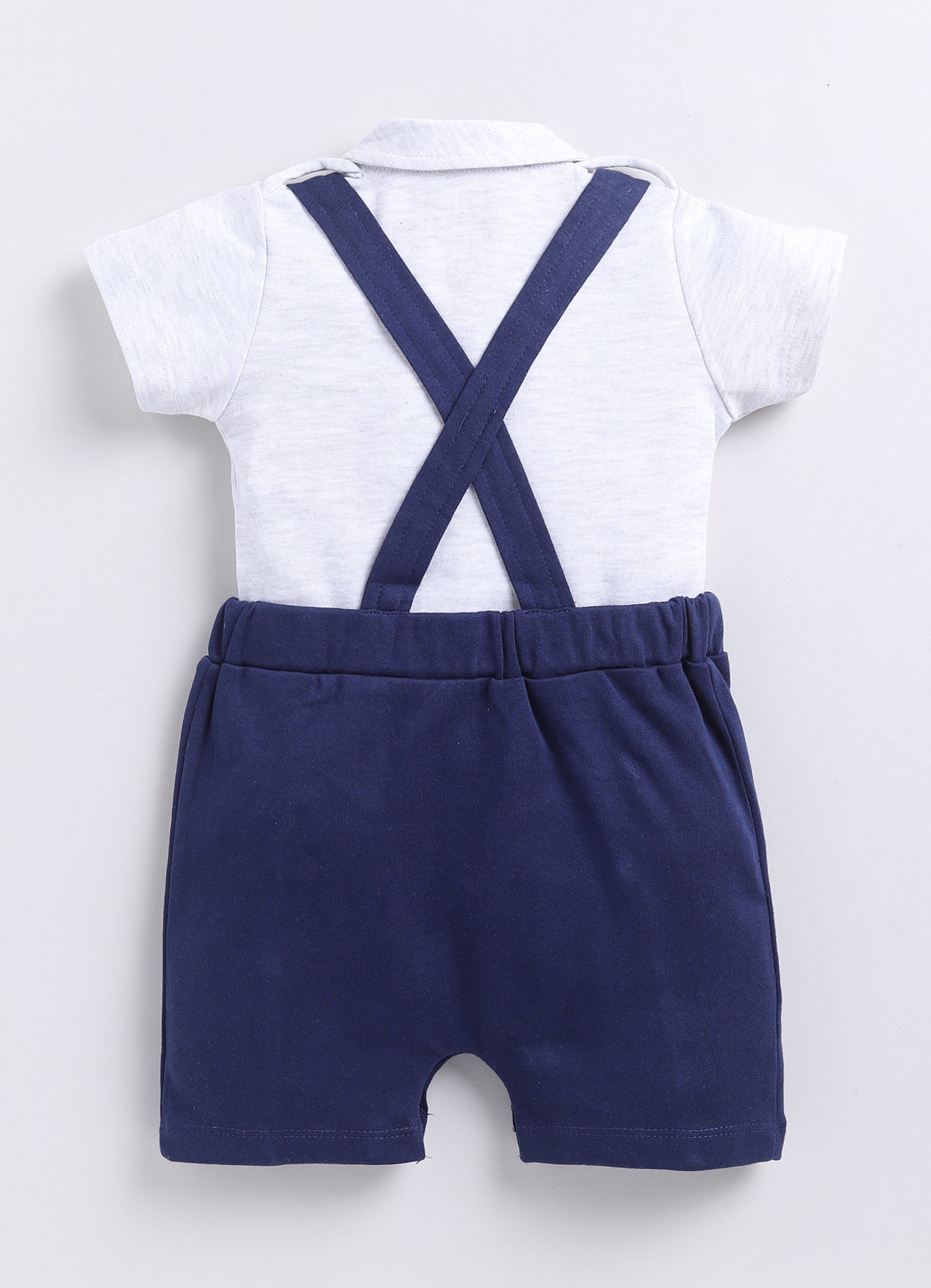 Baby Boy Comfy Dungaree-Navy
