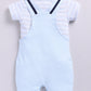 Comfy Summer Baby Boy Dungaree-Sky