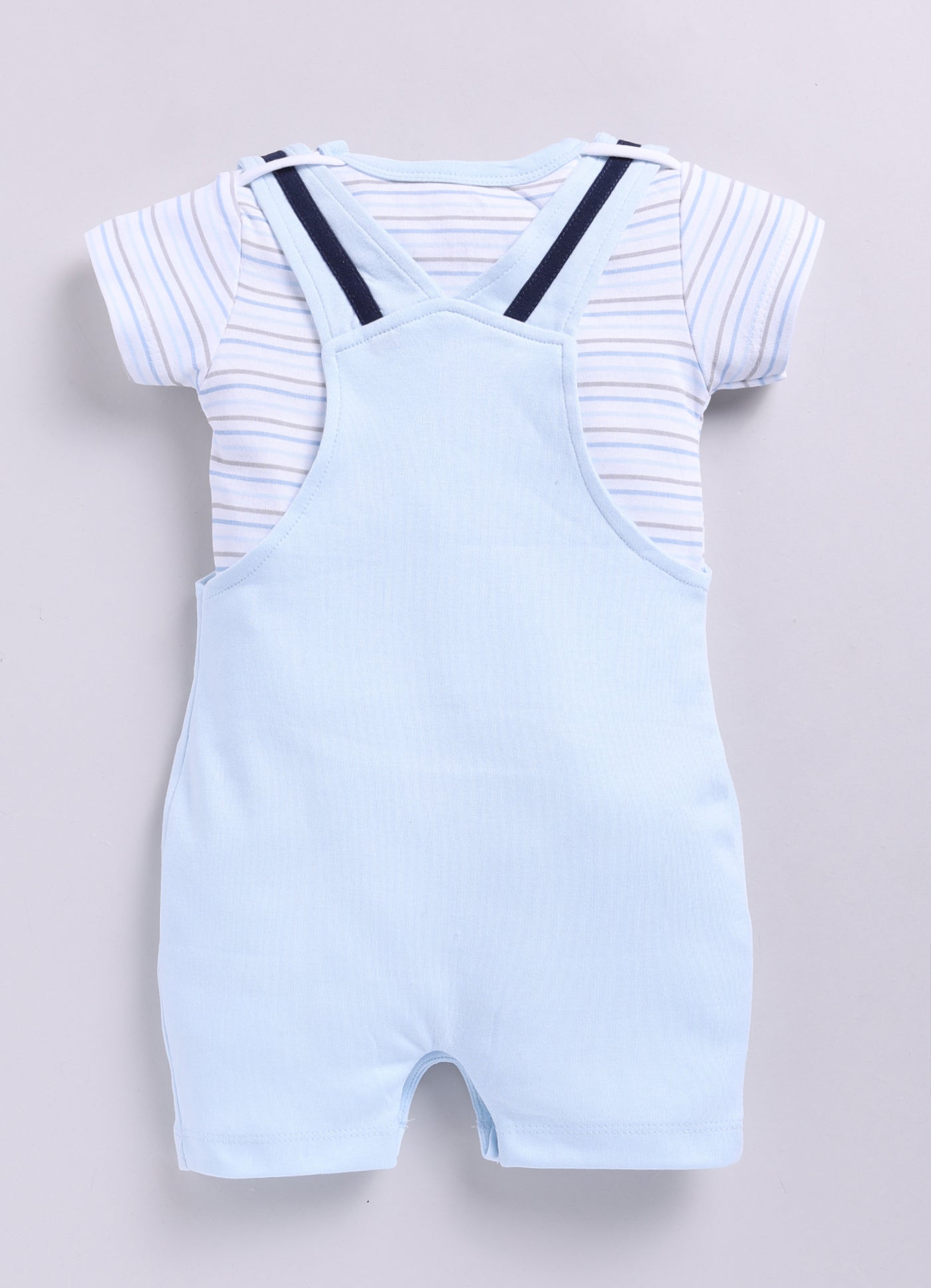 Comfy Summer Baby Boy Dungaree-Sky