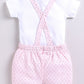 Comfy Summer Baby Girl Dungaree-Pink
