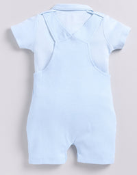 Solid Sky Blue Baby Girl Dungaree
