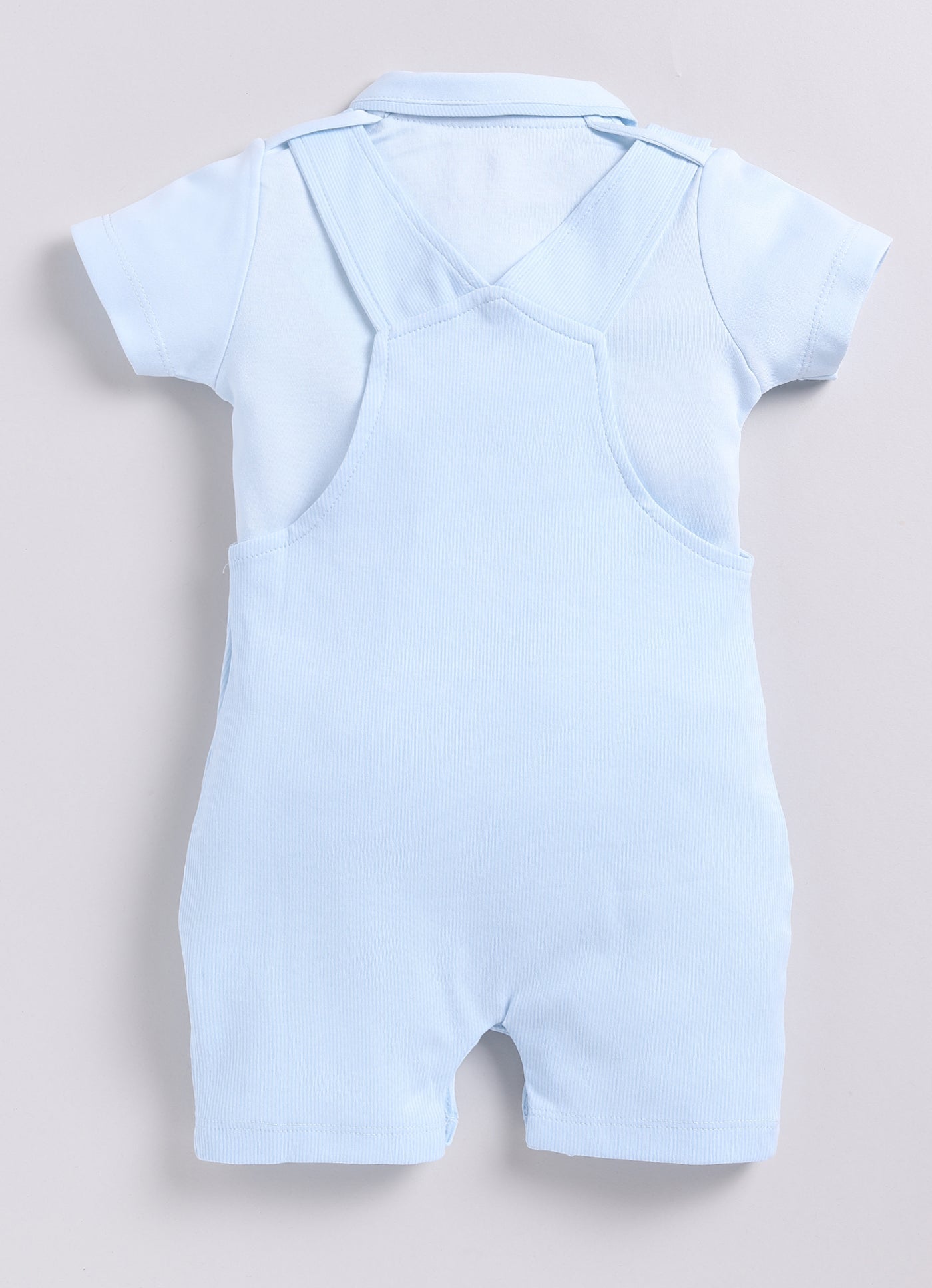 Solid Sky Blue Baby Girl Dungaree