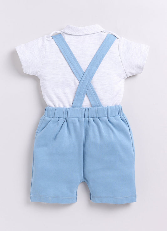 Baby Boy Comfy Dungaree-Pista