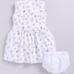 Baby Girl Comfy summer baby frock-White