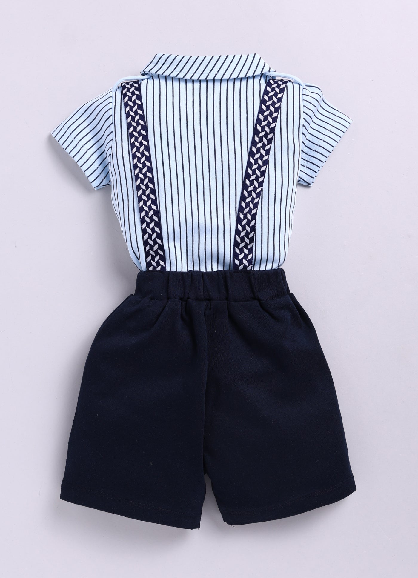 Designer Boss Baby Boy Dungaree-Sky Blue
