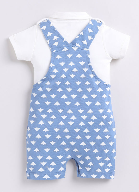 Smart Baby Boy Dungaree-Blue