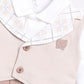 Cute Formal Baby Boy Romper-Beige