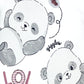 Cute Panda print Romper for Baby Boy-ROSE