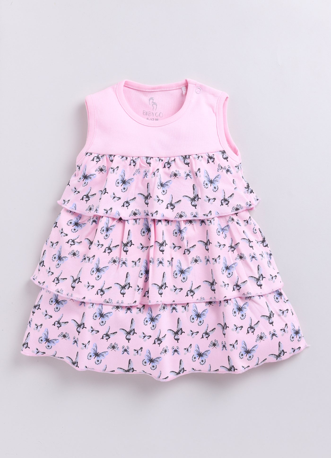 Baby Girl Cute designer baby frock-Pink