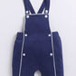 Baby Boy Comfy Dungaree-Navy